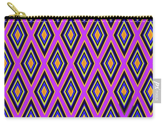 Colorful Diamonds Variation 4 - Carry-All Pouch