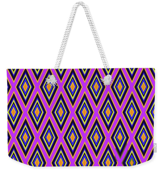 Colorful Diamonds Variation 4 - Weekender Tote Bag