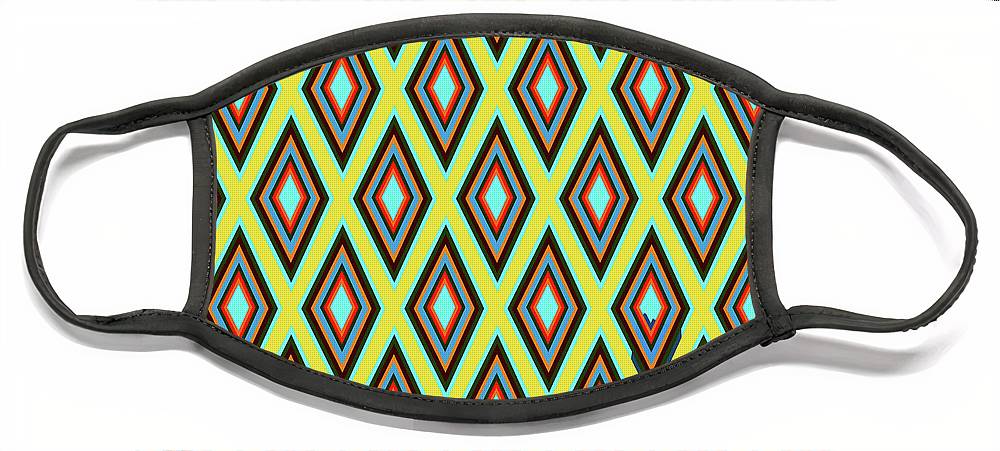 Colorful Diamonds Variation 5 - Face Mask