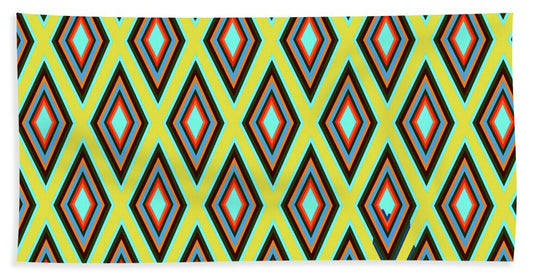 Colorful Diamonds Variation 5 - Beach Towel