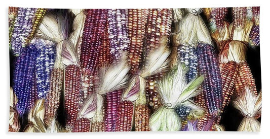 Colorful Fall Corn - Bath Towel