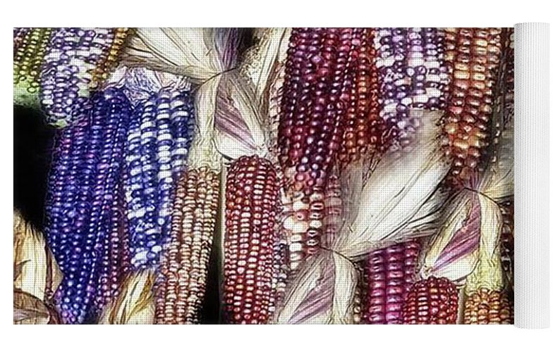Colorful Fall Corn - Yoga Mat