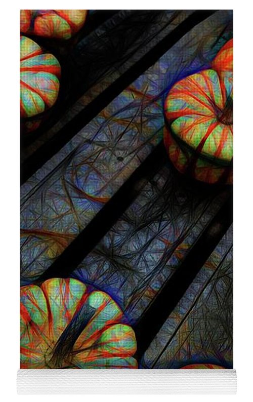 Colorful Fall Gourds - Yoga Mat