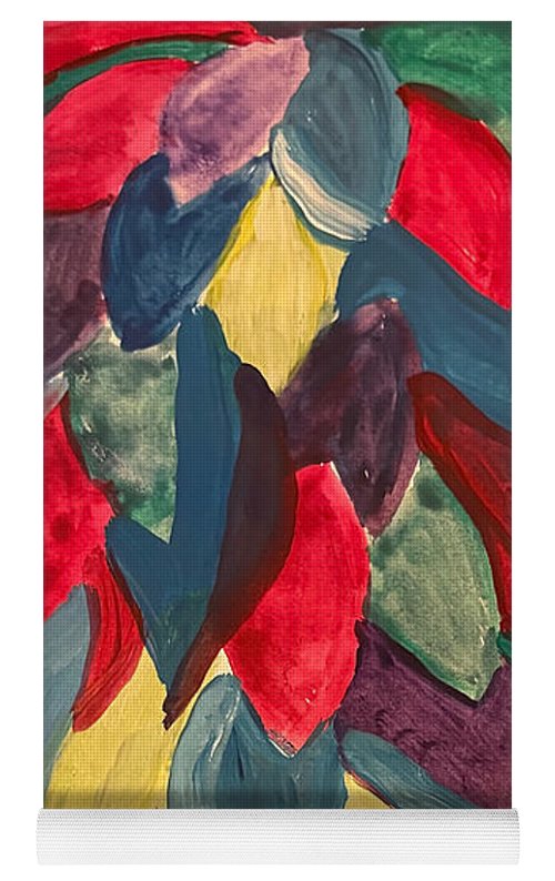 Colorful Leaves Watercolor - Yoga Mat