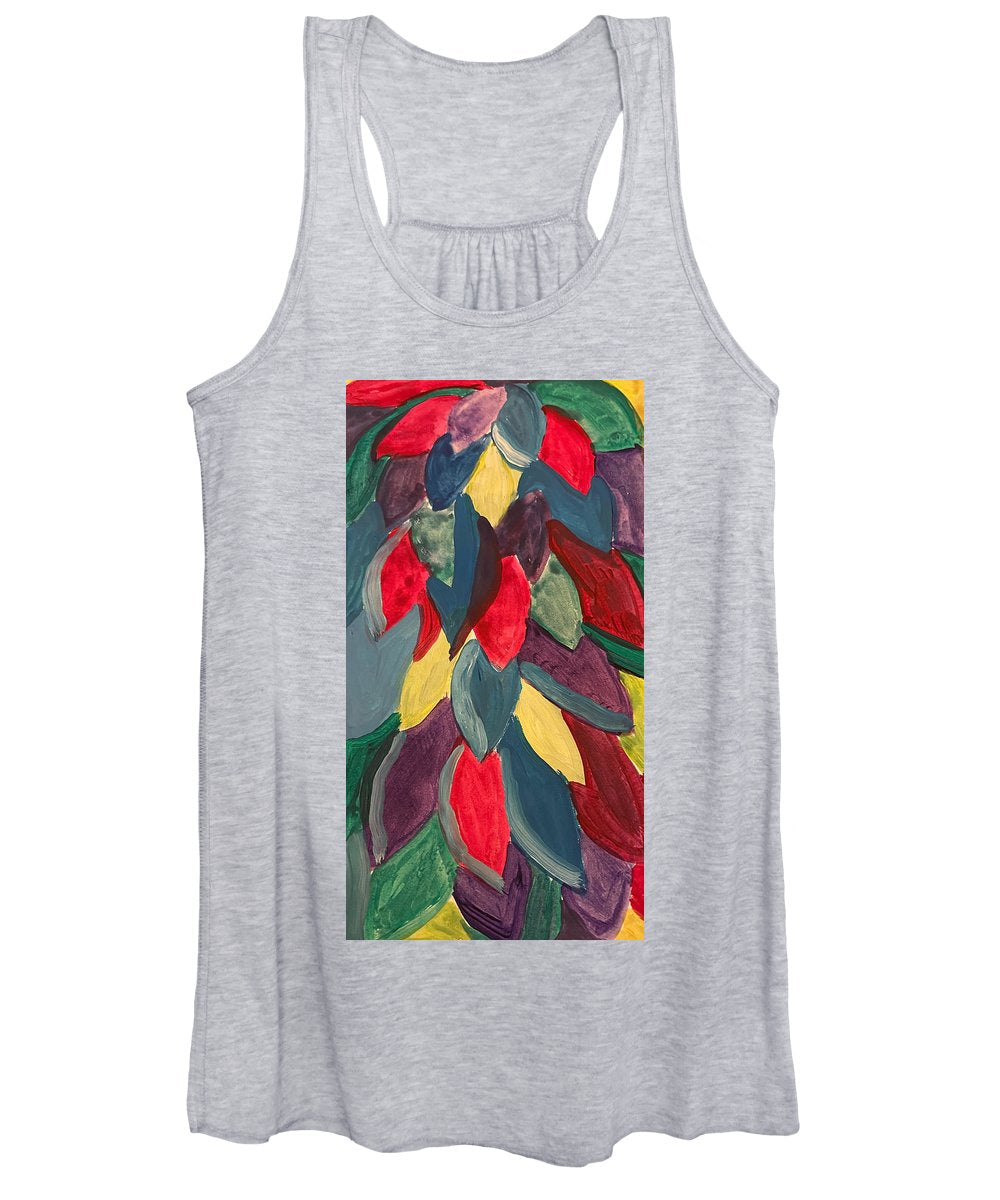 Colorful Leaves Watercolor - Women's Tank Top