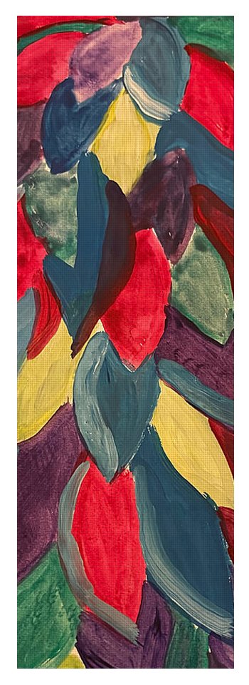 Colorful Leaves Watercolor - Yoga Mat