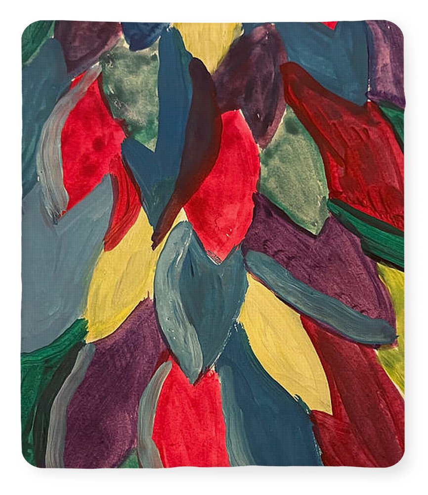 Colorful Leaves Watercolor - Blanket