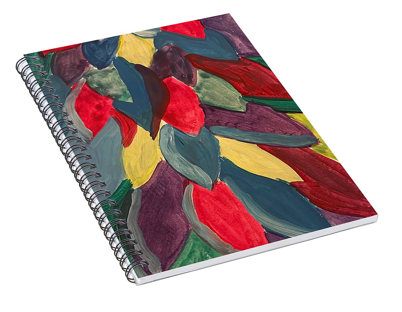 Colorful Leaves Watercolor - Spiral Notebook