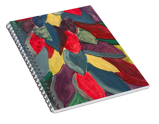 Colorful Leaves Watercolor - Spiral Notebook
