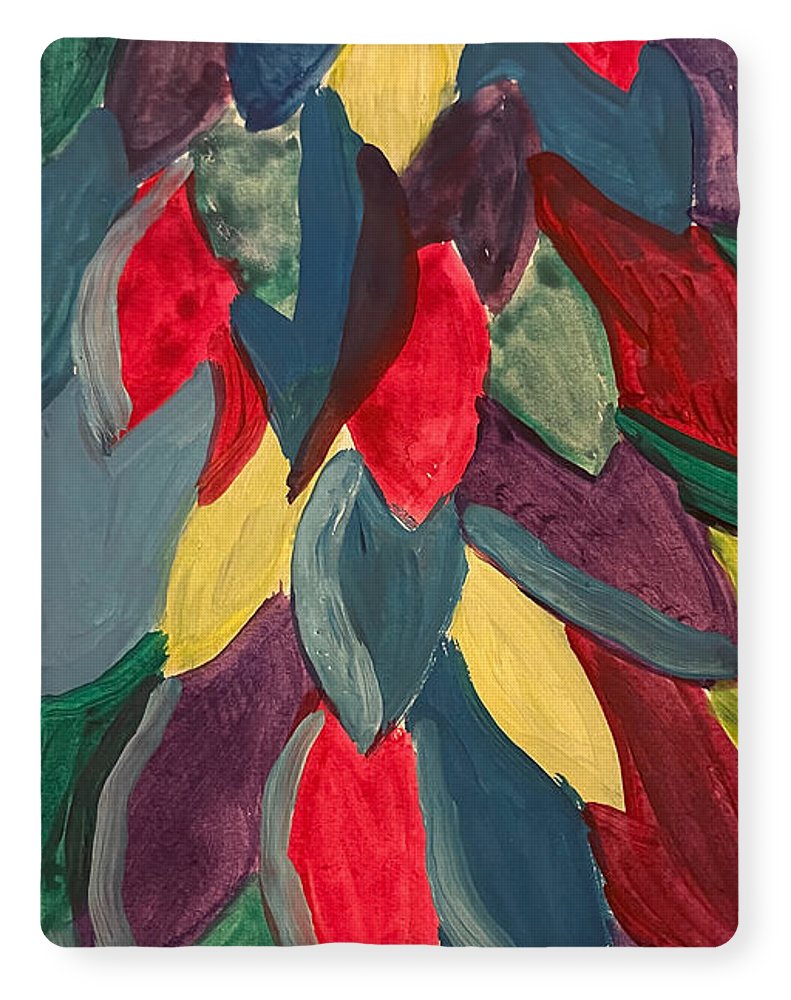 Colorful Leaves Watercolor - Blanket