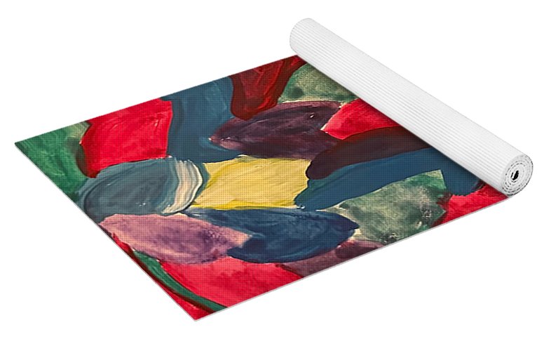 Colorful Leaves Watercolor - Yoga Mat
