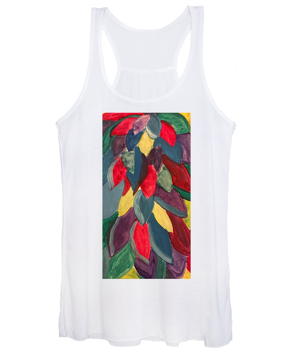 Colorful Leaves Watercolor - Women's Tank Top