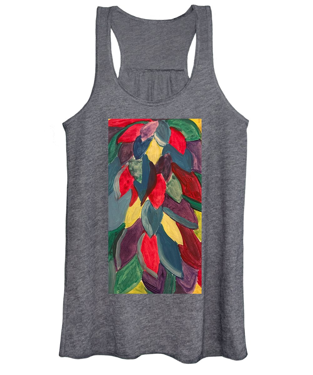 Colorful Leaves Watercolor - Women's Tank Top