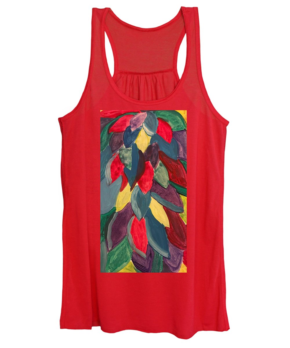 Colorful Leaves Watercolor - Women's Tank Top