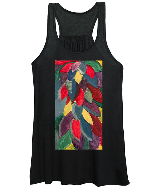 Colorful Leaves Watercolor - Women's Tank Top