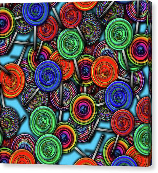 Colorful Lolipops - Canvas Print