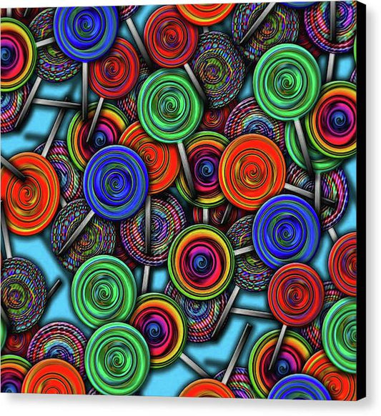 Colorful Lolipops - Canvas Print
