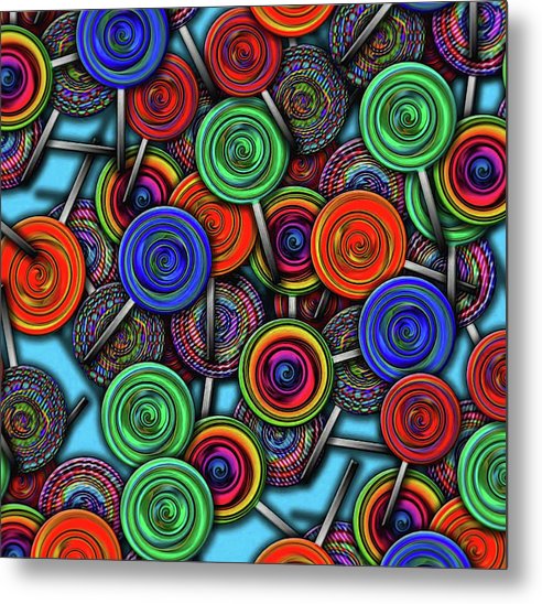 Colorful Lolipops - Metal Print