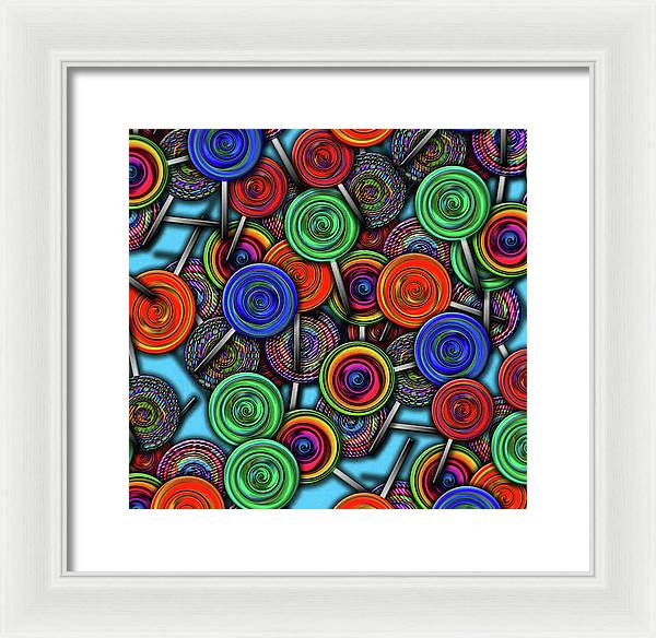 Colorful Lolipops - Framed Print
