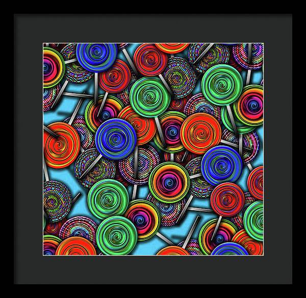 Colorful Lolipops - Framed Print
