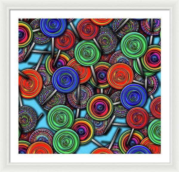 Colorful Lolipops - Framed Print