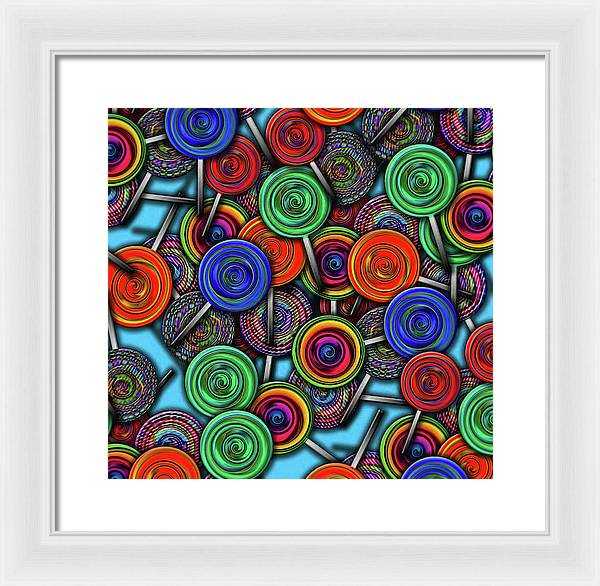Colorful Lolipops - Framed Print