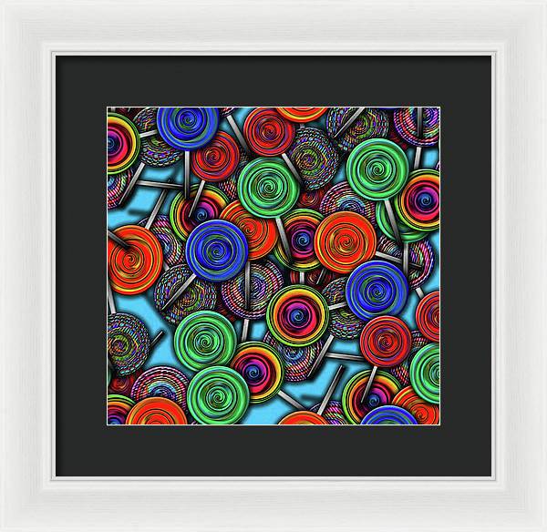 Colorful Lolipops - Framed Print