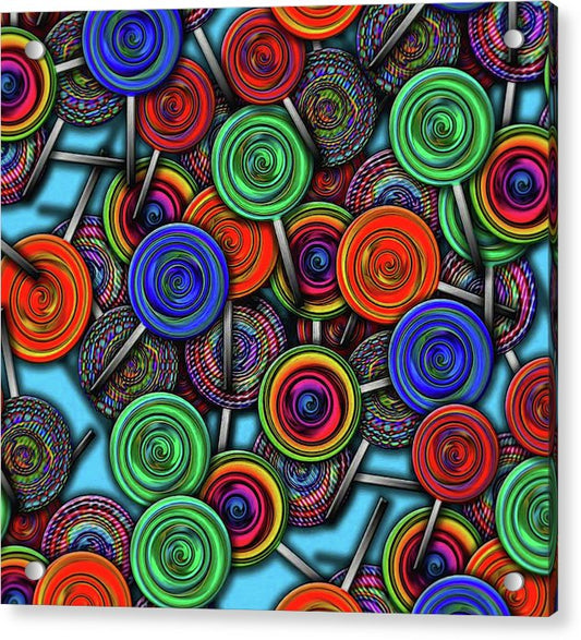 Colorful Lolipops - Acrylic Print