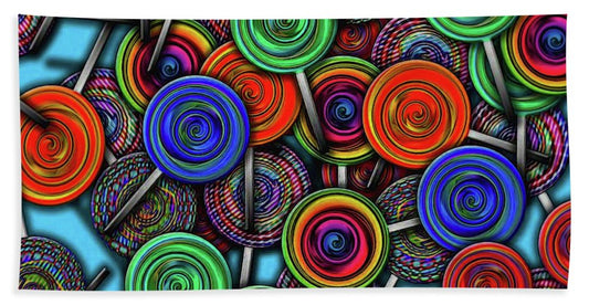Colorful Lolipops - Bath Towel