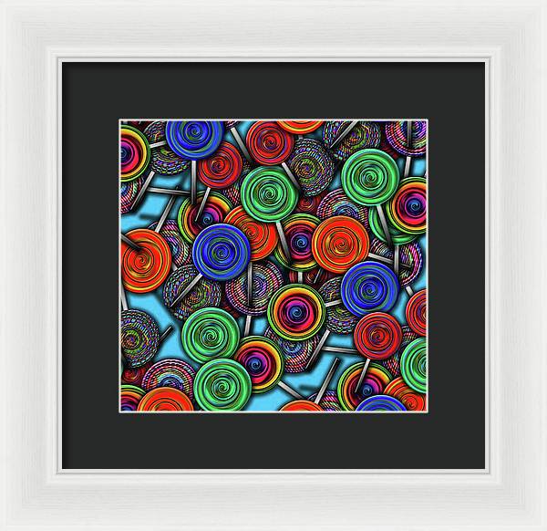 Colorful Lolipops - Framed Print