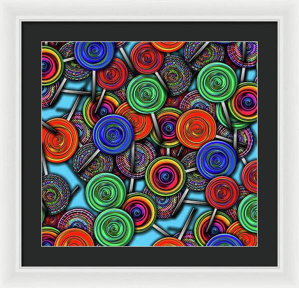 Colorful Lolipops - Framed Print