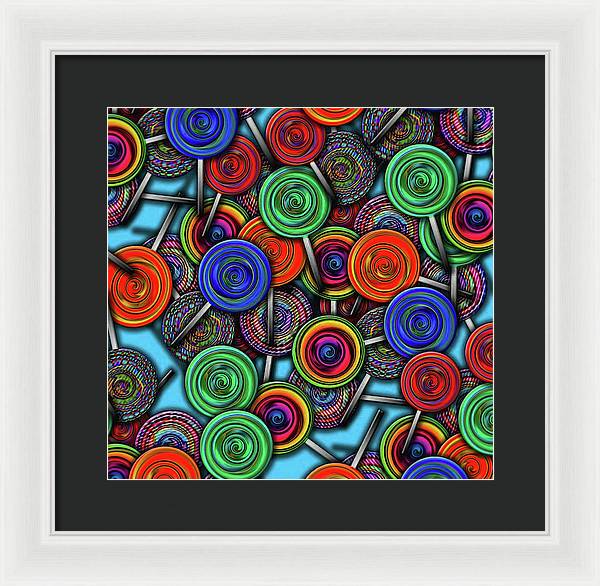 Colorful Lolipops - Framed Print