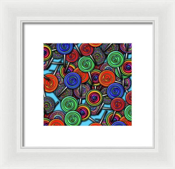 Colorful Lolipops - Framed Print