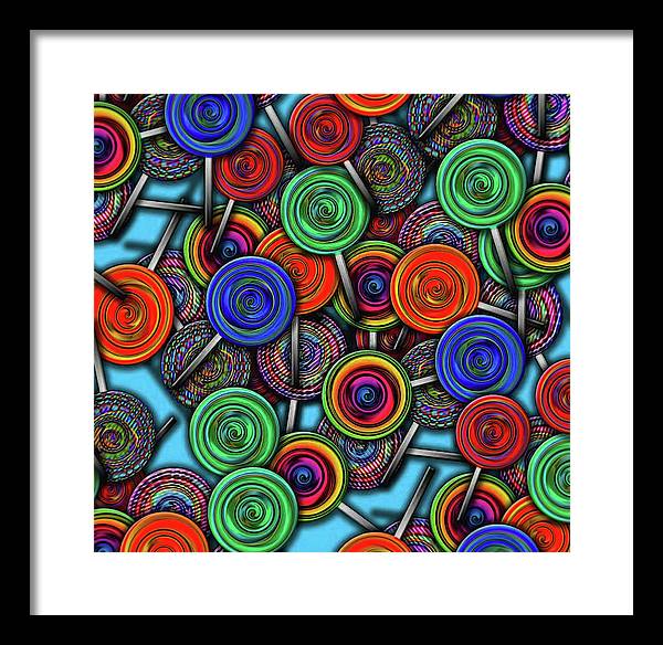 Colorful Lolipops - Framed Print