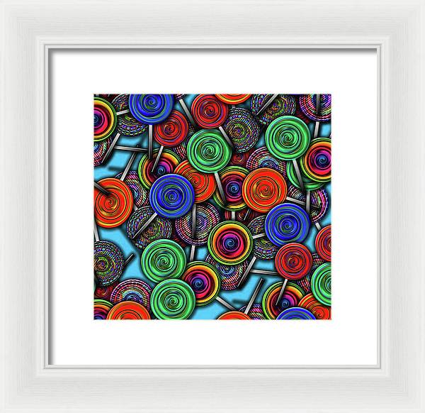 Colorful Lolipops - Framed Print