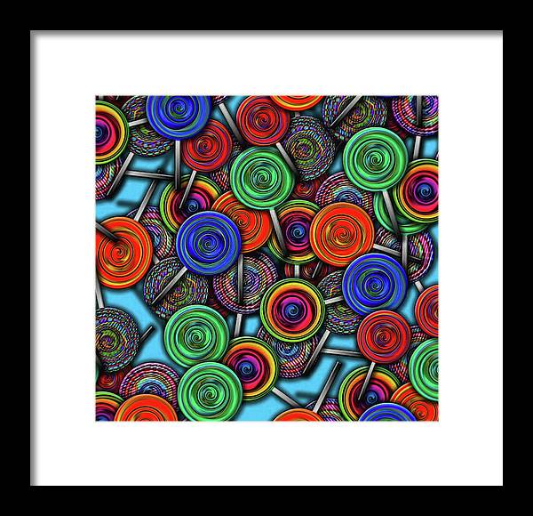 Colorful Lolipops - Framed Print
