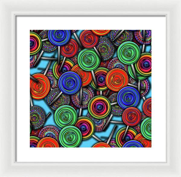 Colorful Lolipops - Framed Print