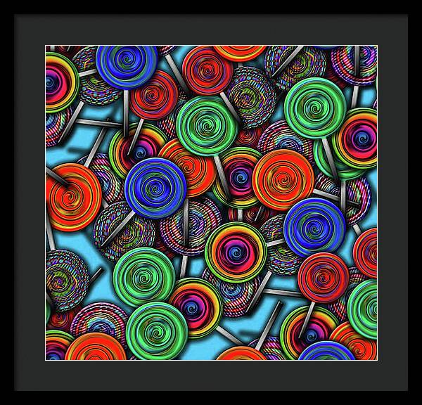 Colorful Lolipops - Framed Print