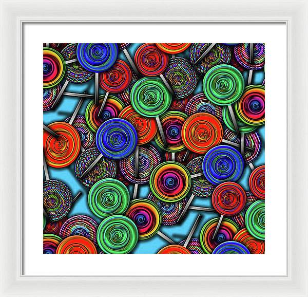 Colorful Lolipops - Framed Print