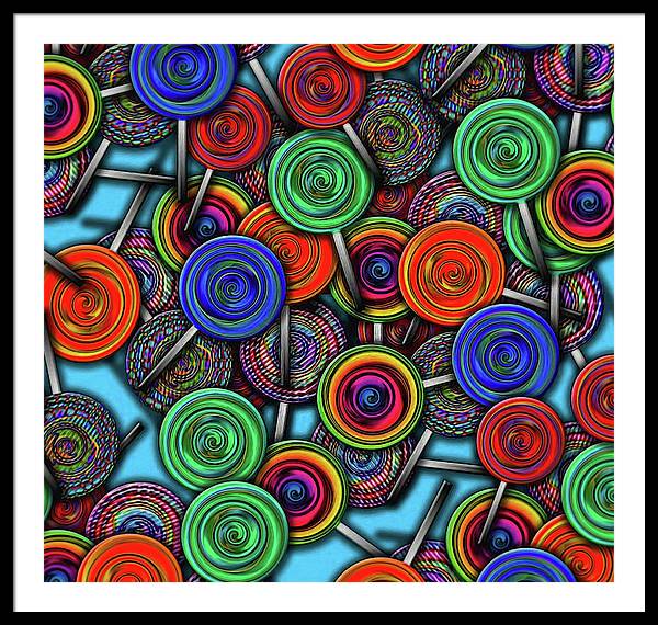 Colorful Lolipops - Framed Print