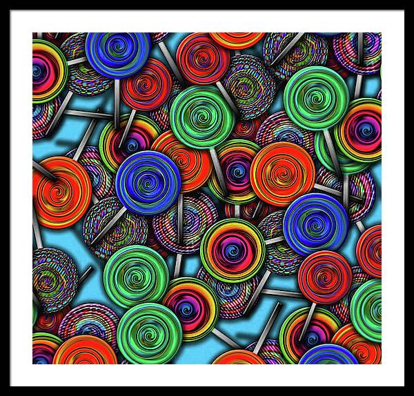 Colorful Lolipops - Framed Print