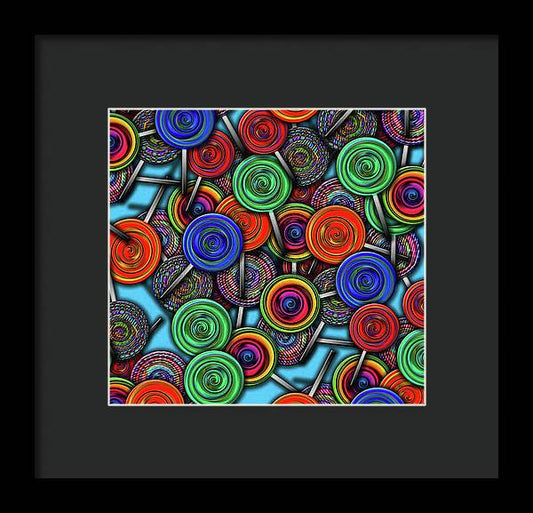 Colorful Lolipops - Framed Print