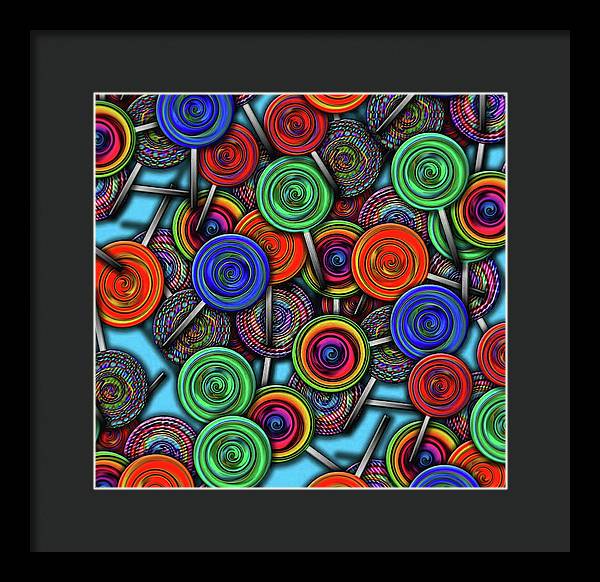 Colorful Lolipops - Framed Print