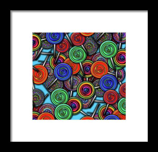 Colorful Lolipops - Framed Print