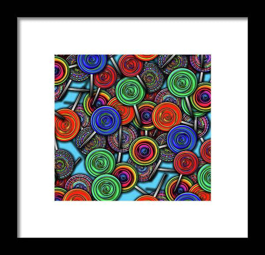 Colorful Lolipops - Framed Print