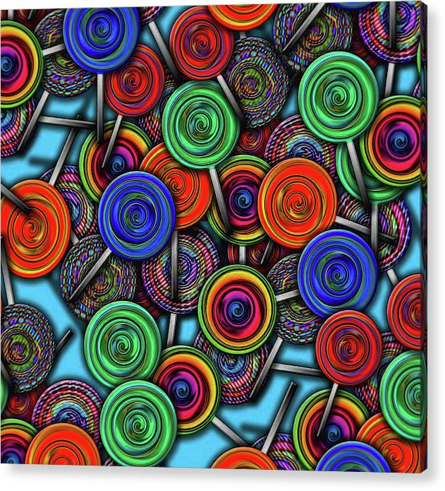 Colorful Lolipops - Acrylic Print