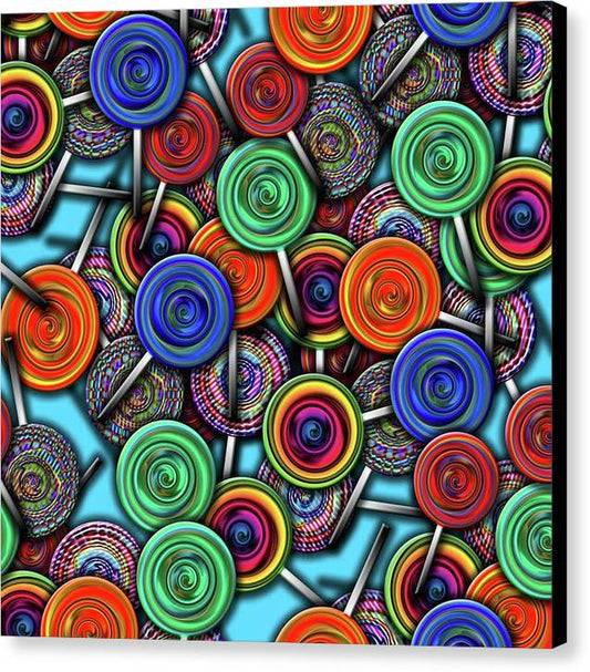 Colorful Lollipops - Canvas Print