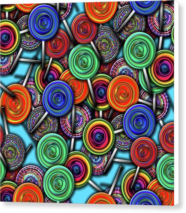 Colorful Lollipops - Canvas Print