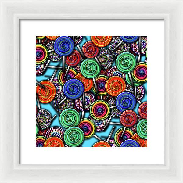 Colorful Lollipops - Framed Print