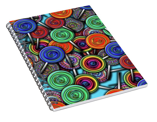 Colorful Lollipops - Spiral Notebook